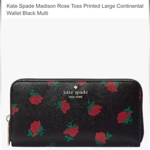 Kate Spade Madison Rose zip up wallet